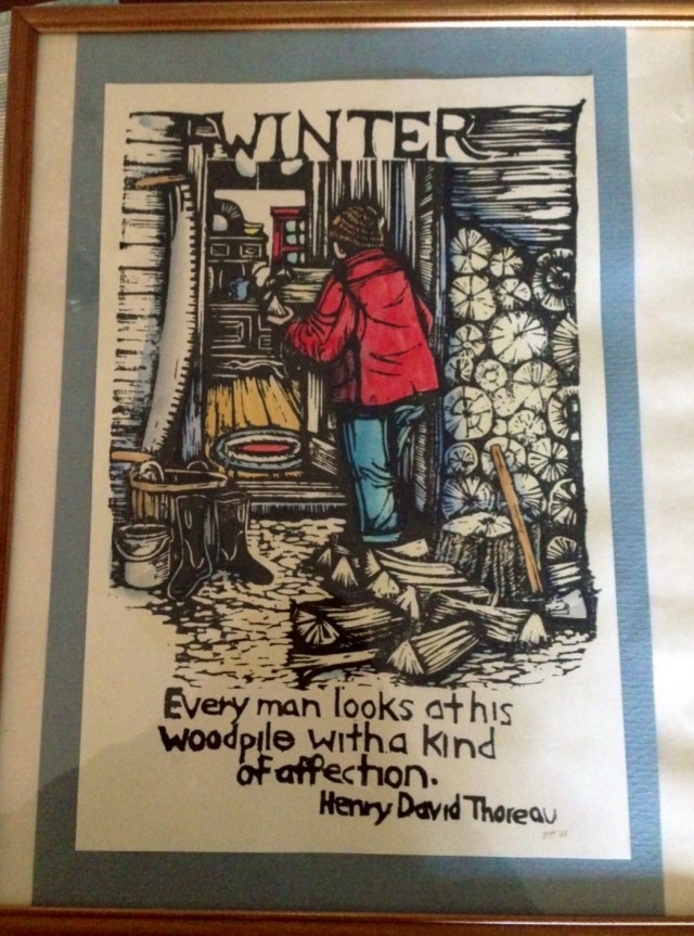 "Every man looks at his woodpile with a kind of affection" - Henry David Thoreau