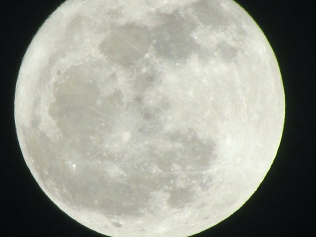 Full moon, from my front porch (Richmond, VA), February 25, 2013