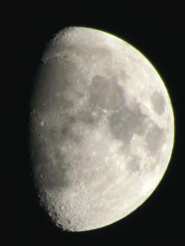 The moon from my driveway. So beautiful.