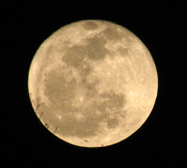 The moon 8 hours before being "officially" full