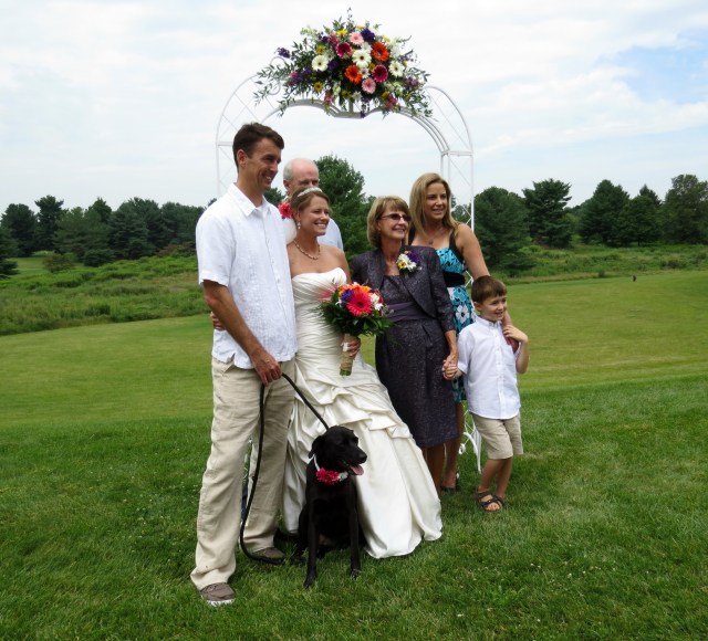 Shane, Kristin, and Kristin's family