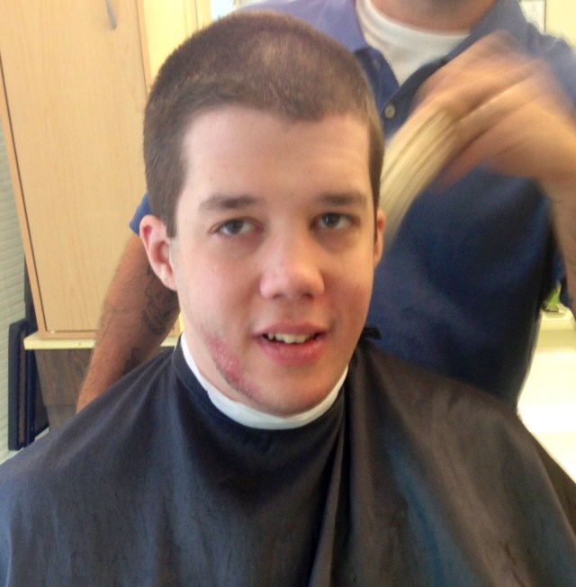 Haircut first, then head for the pool 