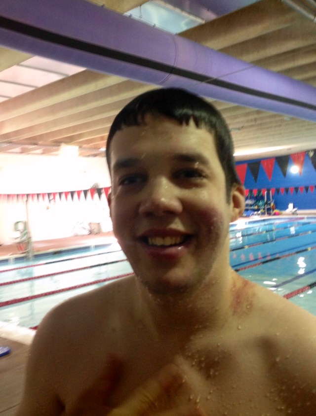 KD has many favorite places. The pool is only one of them. 