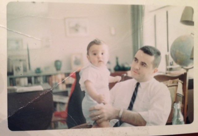 A boy and his father, photographed by his FATHER's father! How's that for Father's Day?
