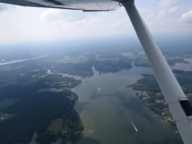 My second view of the James River today: 