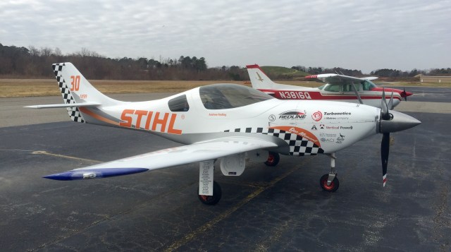 A Lancair Legacy. That is an extremely sporty little plane.