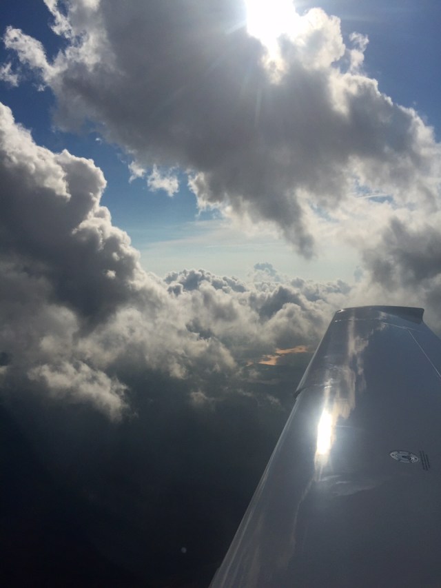 Sunset clouds post-air show on Flag Day. How could this be any better. 