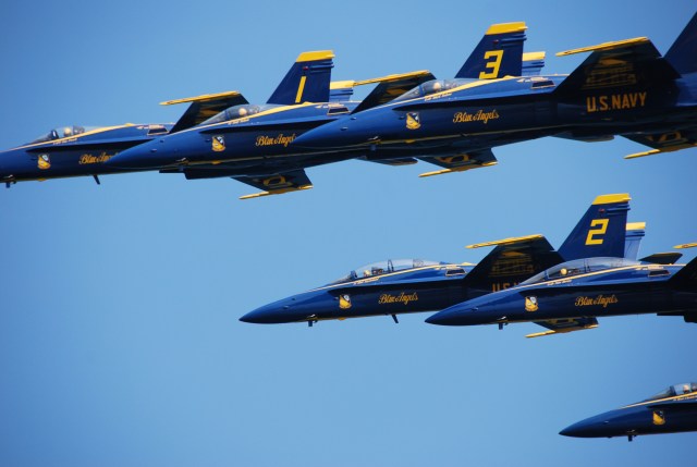 Pat's excellent picture of the Blue Angels yesterday: 