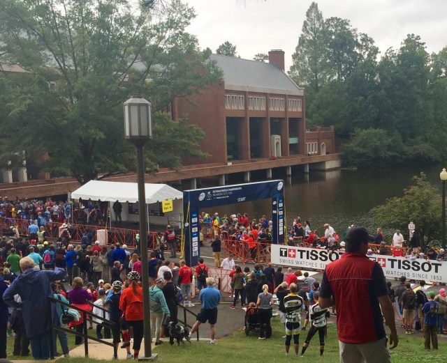 University of Richmond, a few minutes before the start of the Men's Elite Road Circuit this morning