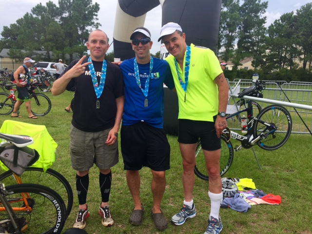 Andrew, Travis and me after finishing our race Saturday