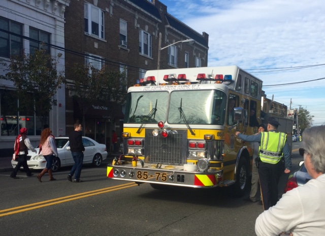 Firetrucks are always fun. ESPECIALLY when they're throwing candy. 
