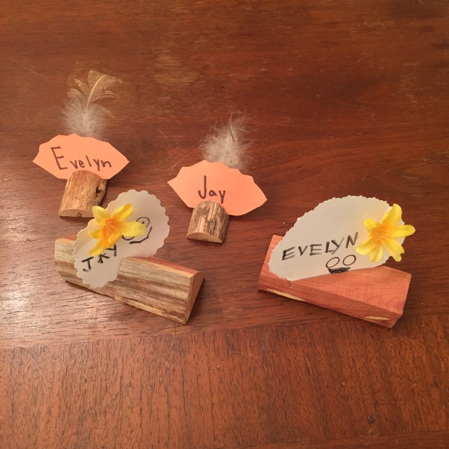 Thanksgiving place settings - so excellent