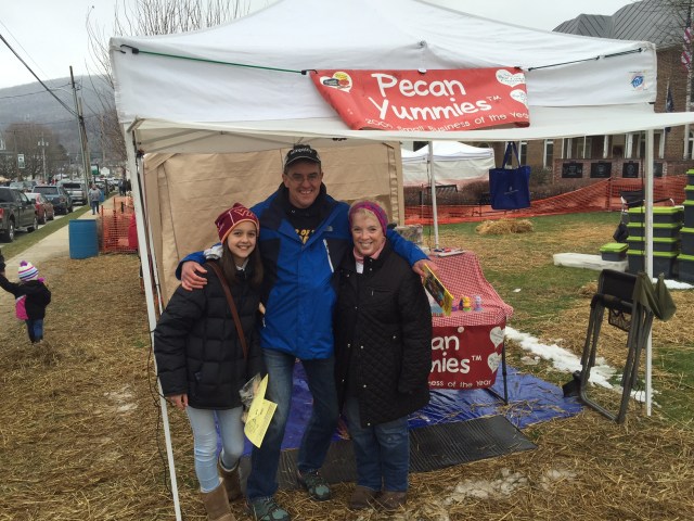 Me, Wren, and the Yum Master, photo credit to the Yum Monster. Highland Maple Festival, 2016