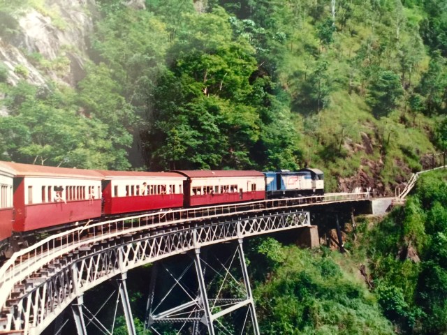 I photograph trains in America. I photographed trains in Australia.