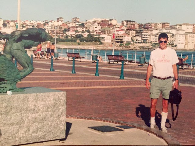 Sunny Sydney, 1991 (wearing my triathlon t-shirt)