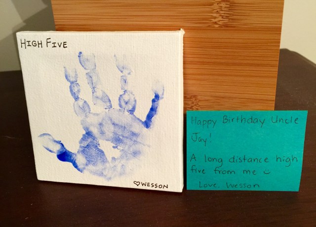 Long distance high five: 