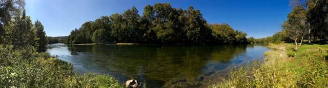 South Fork of the Shenandoah River on a sunny October afternoon