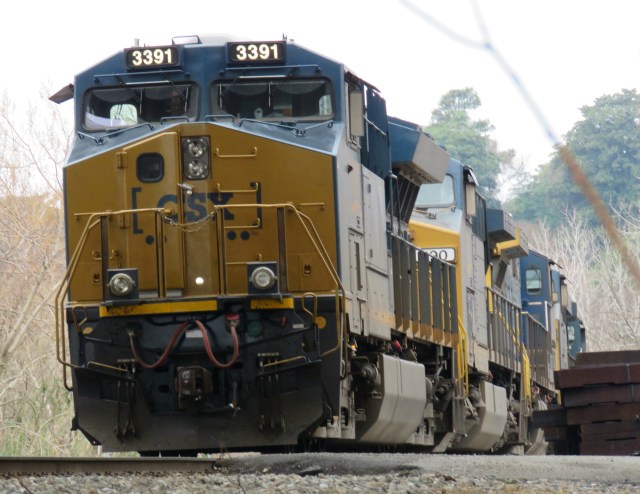 The first of five 4,400 HP CSX locomotives 